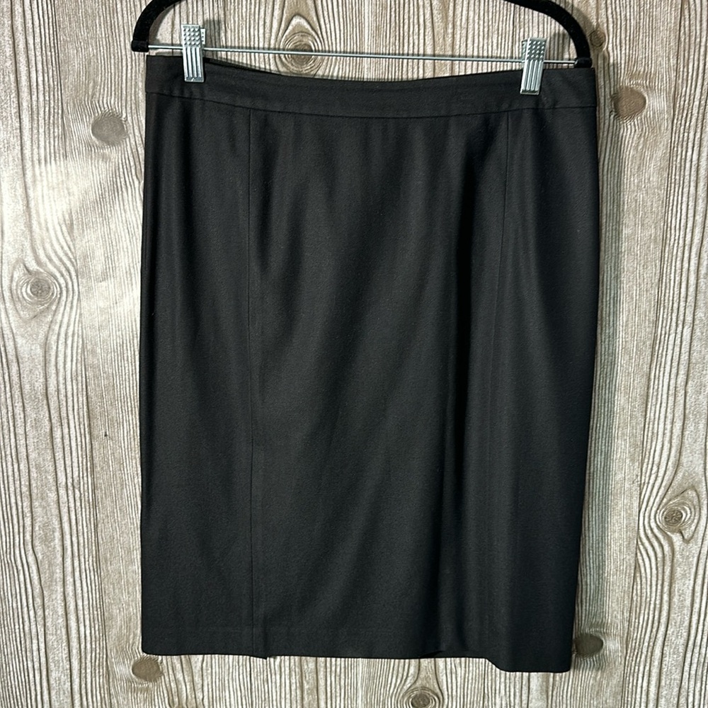 Vince Black Wool Blend Pencil Skirt Sz 8